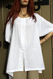 eva tralala linen tunic vera white