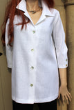 eva tralala white linen shirt nuage