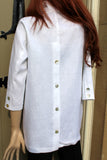 eva tralala white linen shirt nuage back view
