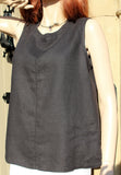 focus black ladies linen camisole