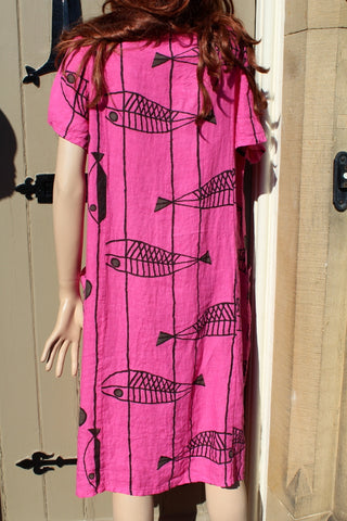 Fish print dress sale