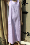 womens linen sundress with pockets lilac
