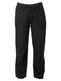 cotton drawstring trousers black
