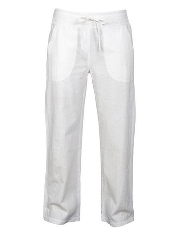 cotton drawstring trousers white