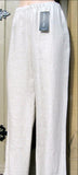 eva tralala linen trousers bruyere white