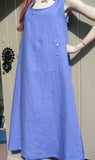 eva tralala linen sleeveless dress napoli blue