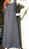 eva tralala linen sleeveless dress napoli black