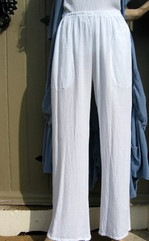 White crepe sales pants